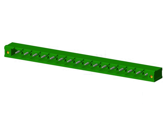 Connector: ontkoppelbare terminal strip; contact; mannelijk Connector: ontkoppelbare terminal strip; contact; mannelijk